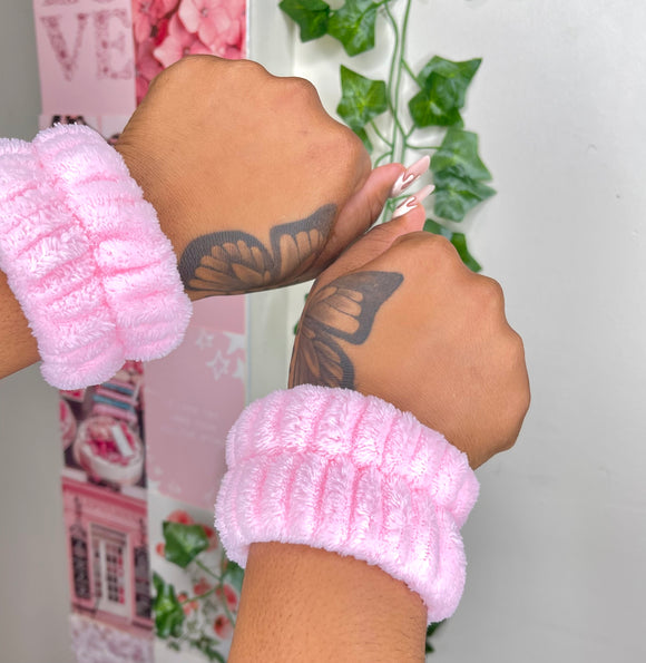 Pink Arm Scrunchies